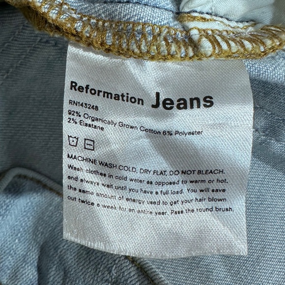 Reformation Jeans in Amalfi Wash [M13] - Picture 8 of 10